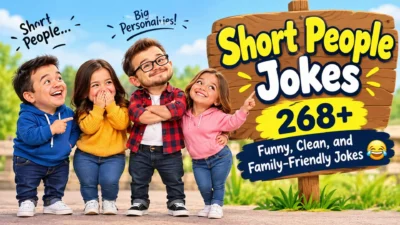 Short people jokes 268+ funny, clean, and family-friendly jokes with laughing friends outdoors
